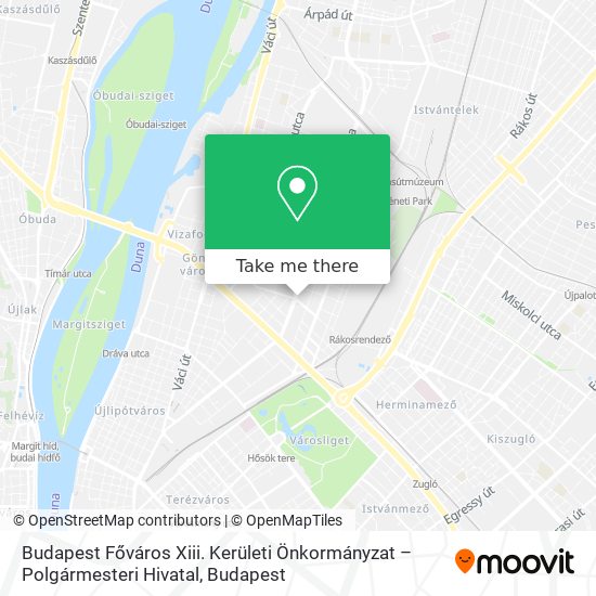 Budapest Főváros Xiii. Kerületi Önkormányzat – Polgármesteri Hivatal map