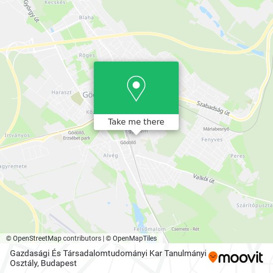 Gazdasági És Társadalomtudományi Kar Tanulmányi Osztály map