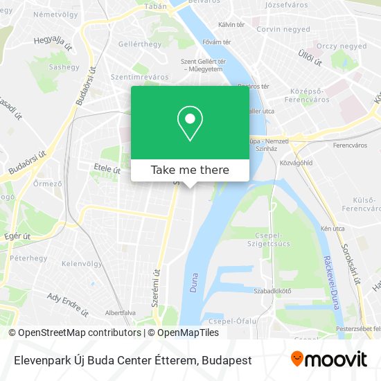 Elevenpark Új Buda Center Étterem map