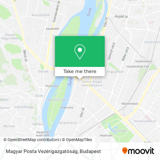 Magyar Posta Vezérigazgatóság map