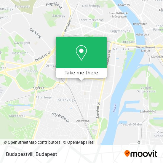 Budapestvill map