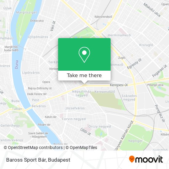 Baross Sport Bár map