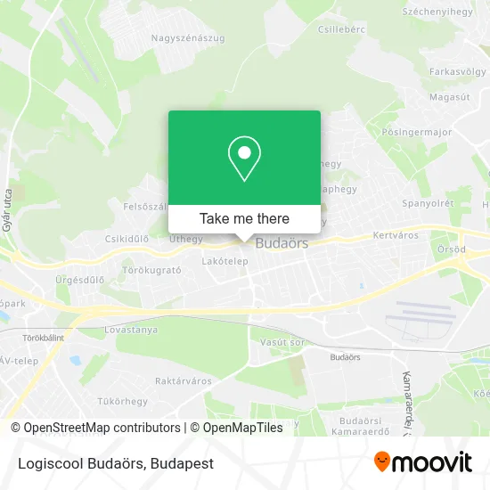 Logiscool Budaörs map
