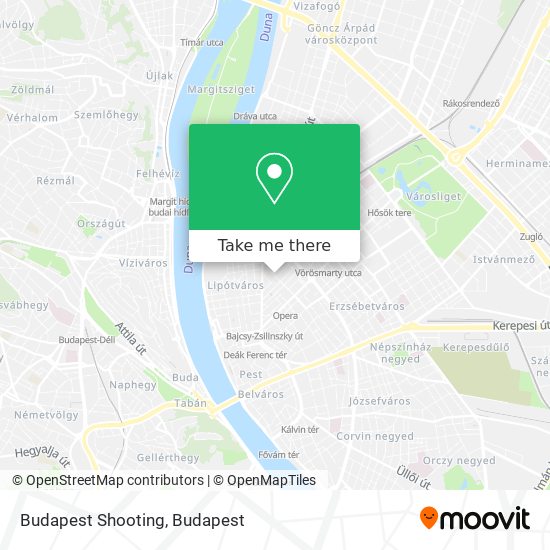 Budapest Shooting map