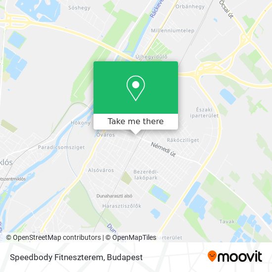 Speedbody Fitneszterem map