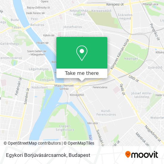 Egykori Borjúvásárcsarnok map