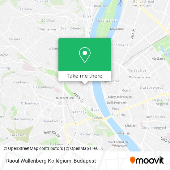 Raoul Wallenberg Kollégium map