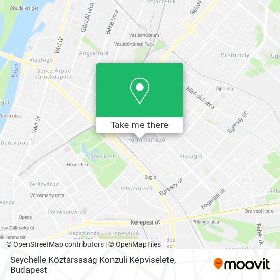 Seychelle Köztársaság Konzuli Képviselete map