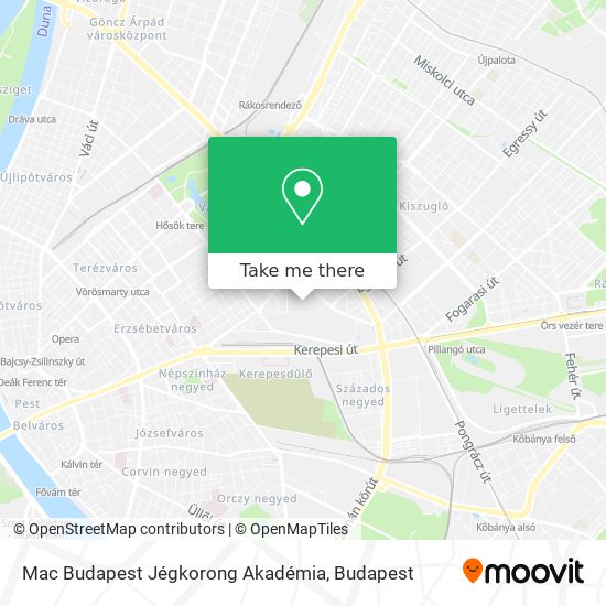 Mac Budapest Jégkorong Akadémia map