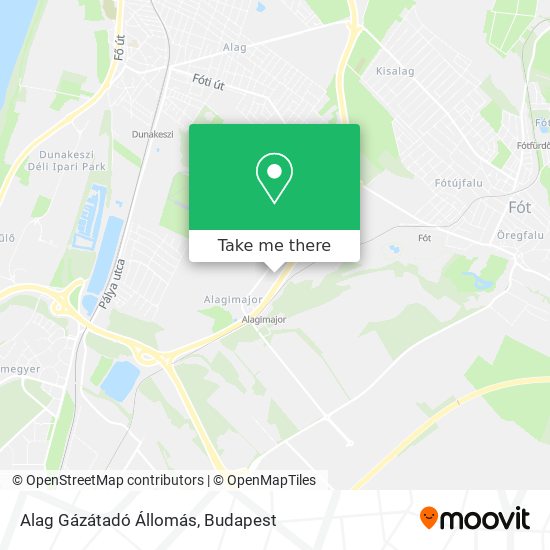 Alag Gázátadó Állomás map