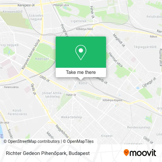 Richter Gedeon Pihenőpark map