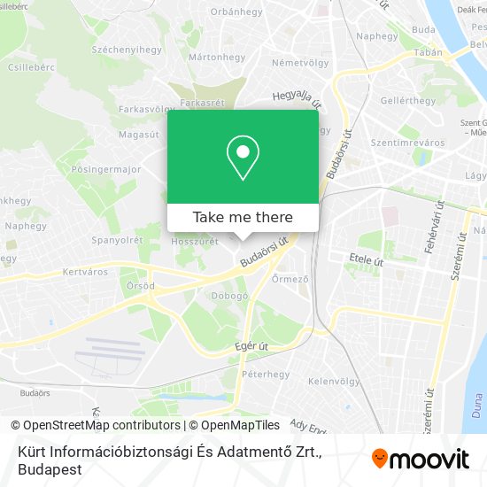 Kürt Információbiztonsági És Adatmentő Zrt. map