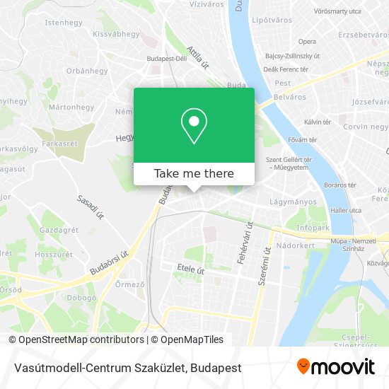 Vasútmodell-Centrum Szaküzlet map