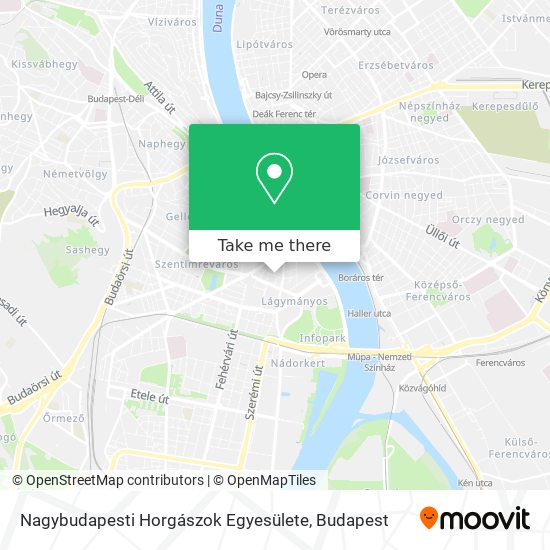 Nagybudapesti Horgászok Egyesülete map