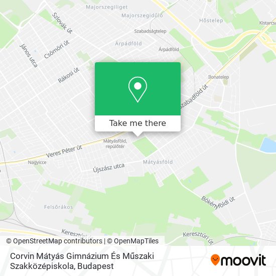 Corvin Mátyás Gimnázium És Műszaki Szakközépiskola map