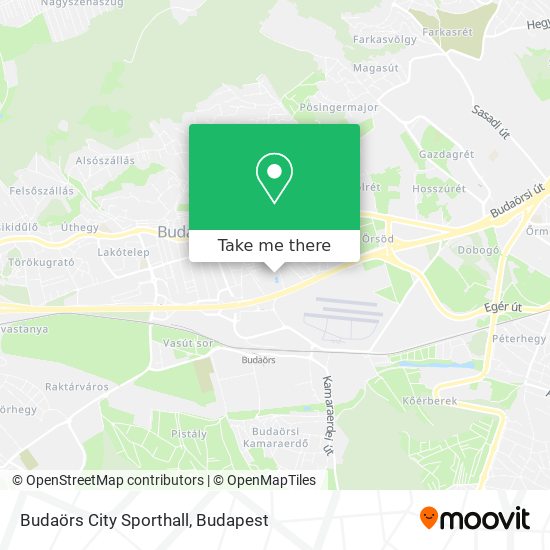 Budaörs City Sporthall map