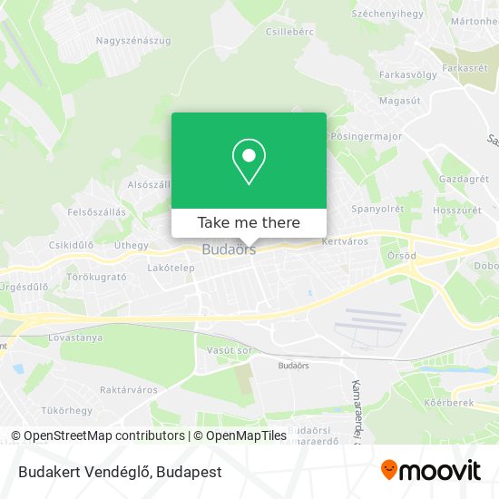 Budakert Vendéglő map