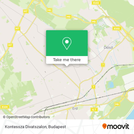 Kontessza Divatszalon map