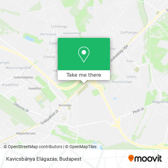 Kavicsbánya Elágazás map