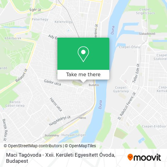 Maci Tagóvoda - Xxii. Kerületi Egyesített Óvoda map