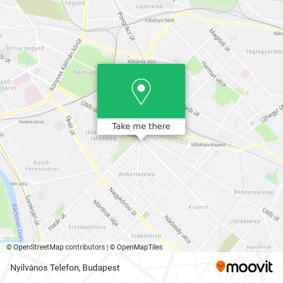 Nyilvános Telefon map