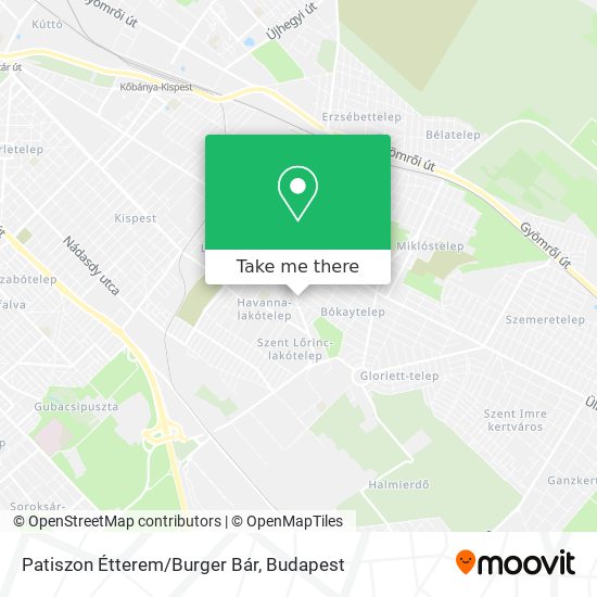 Patiszon Étterem/Burger Bár map