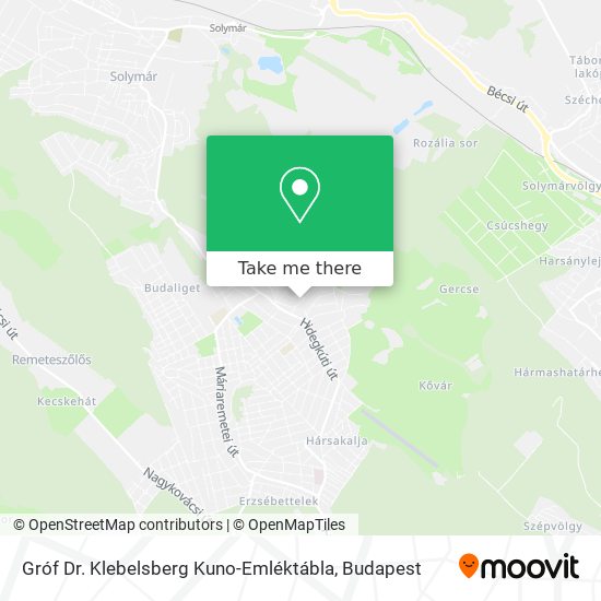 Gróf Dr. Klebelsberg Kuno-Emléktábla map