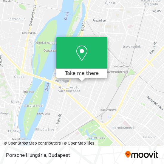 Porsche Hungária map