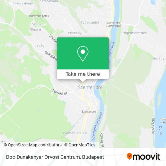 Doc-Dunakanyar Orvosi Centrum map