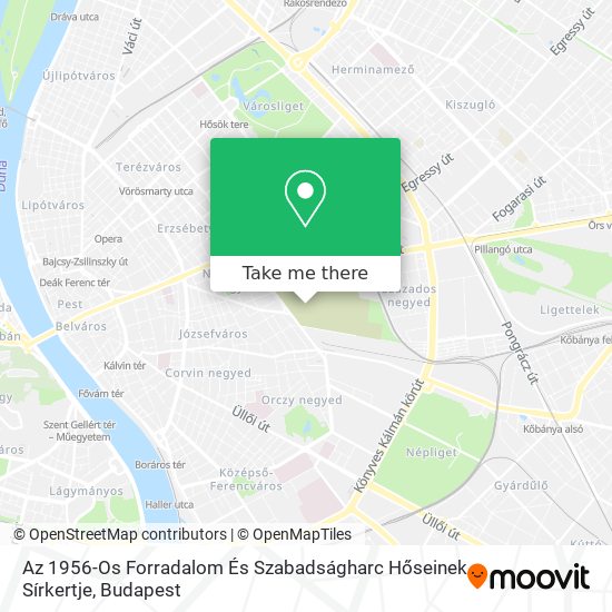 Az 1956-Os Forradalom És Szabadságharc Hőseinek Sírkertje map