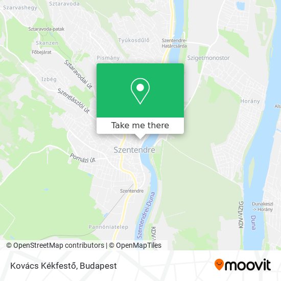 Kovács Kékfestő map