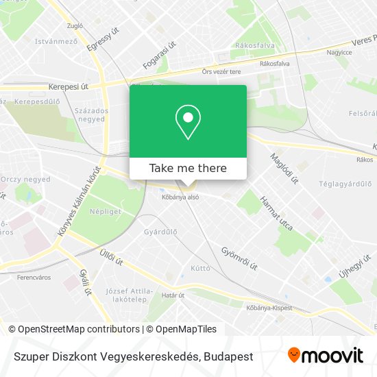 Szuper Diszkont Vegyeskereskedés map