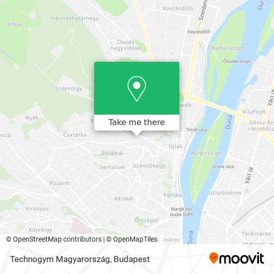 Technogym Magyarország map