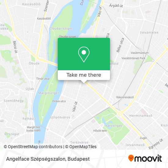 Angelface Szépségszalon map