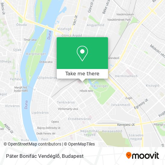 Páter Bonifác Vendéglő map