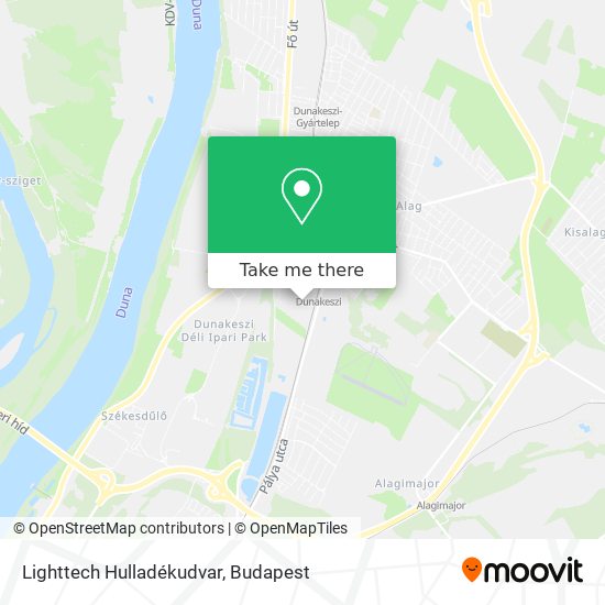 Lighttech Hulladékudvar map