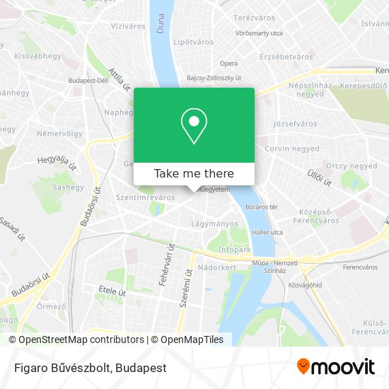 Figaro Bűvészbolt map