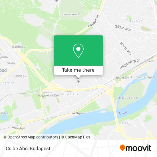 Csibe Abc map