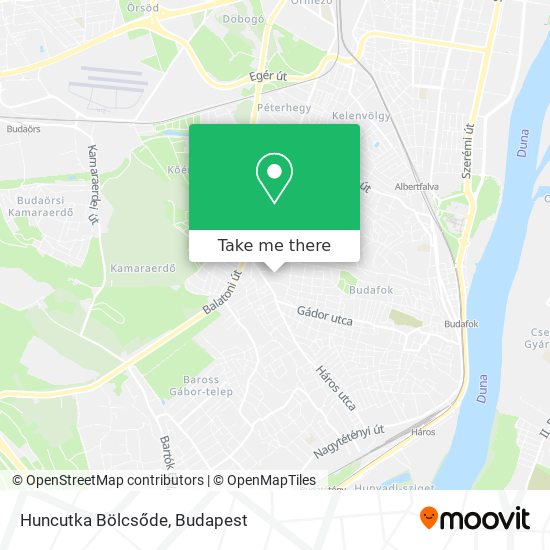 Huncutka Bölcsőde map