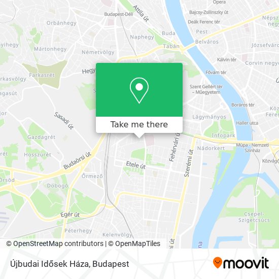 Újbudai Idősek Háza map