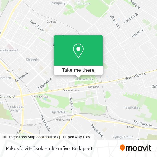 Rákosfalvi Hősök Emlékműve map