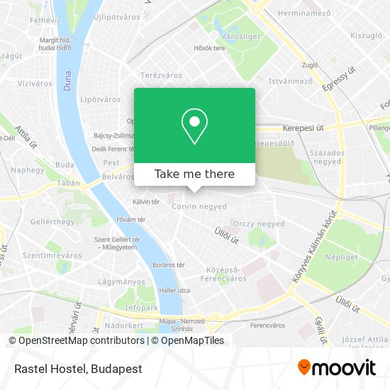 Rastel Hostel map