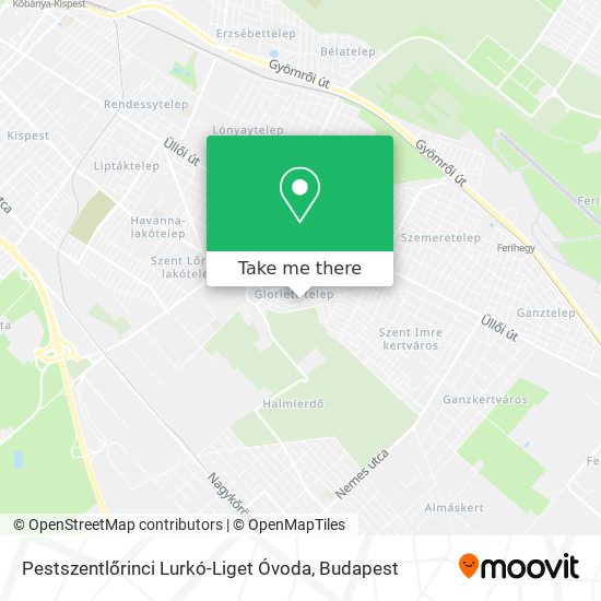 Pestszentlőrinci Lurkó-Liget Óvoda map