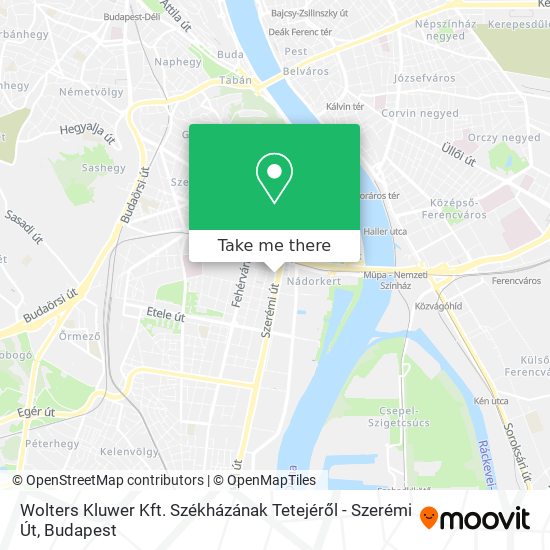 Wolters Kluwer Kft. Székházának Tetejéről - Szerémi Út map