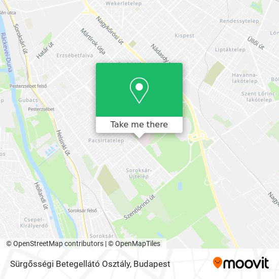 Sürgősségi Betegellátó Osztály map