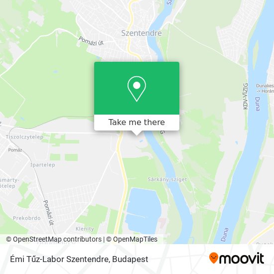 Émi Tűz-Labor Szentendre map