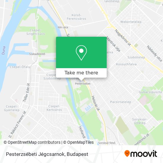 Pesterzsébeti Jégcsarnok map