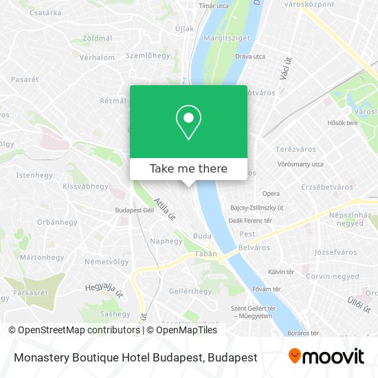 Monastery Boutique Hotel Budapest map