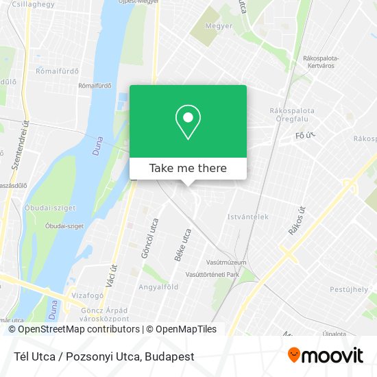 Tél Utca / Pozsonyi Utca map