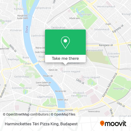 Harminckettes Téri Pizza King map